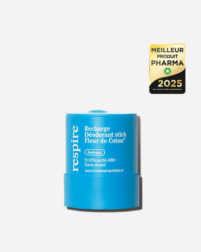 Recharge Déodorant stick Fleur de Coton - Respire