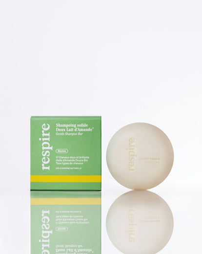 Shampoing solide doux Lait d’Amande - Respire